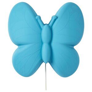 IKEA UPPLYST Blue Butterfly Wall Mounted LED Light Lamp